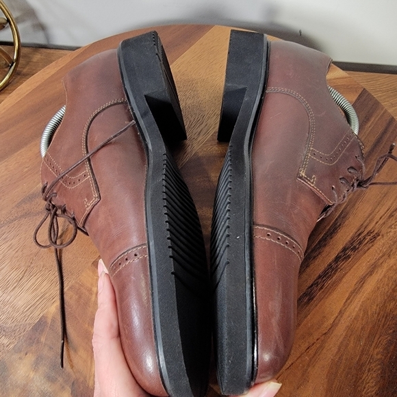 Rockport Men's Brown Leather Dress Shoes Size 9 - Picture 12 of 17